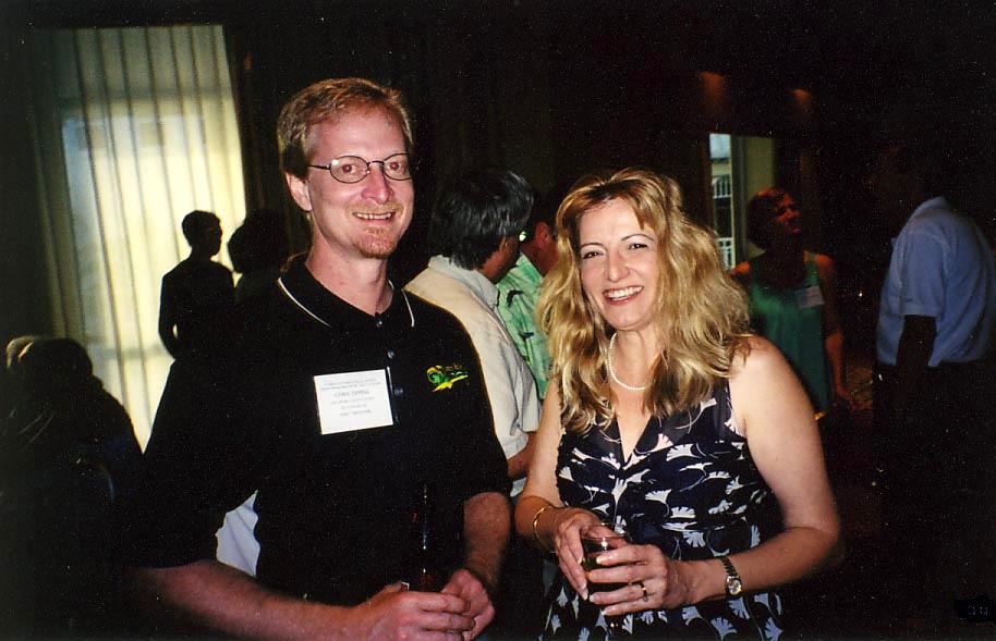 2009 Chris Tipping and Teresa Duchene conversing