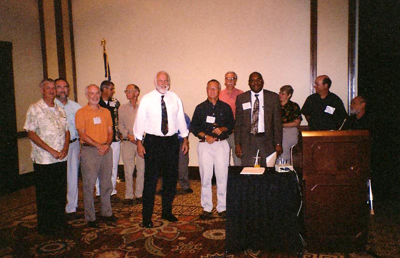 Past-presidents with new president, Scott Ferguson