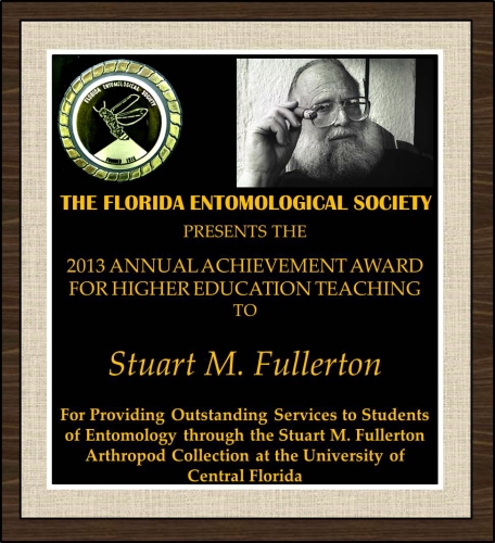 Stuart M. Fullerton receives the 2013 FES Award for Teaching in Higher Education