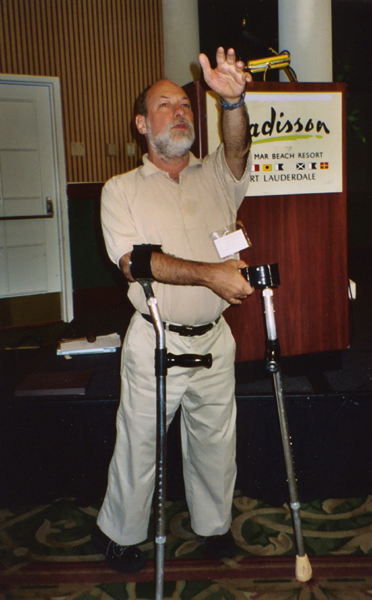 2003-04 President, Richard Mankin, addresses the audience